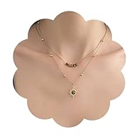 Layered bead choker necklace is made of quality alloy,exquisite workmanship, suitable for wearing Brown sun necklace,this size fits almost most people Created opal sun chain necklace,tarnish resistant and versatile styles, it can be matched with almo...