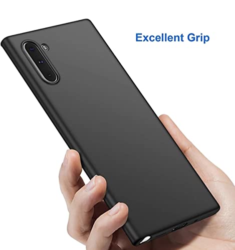 Image of Mobile Back Cover Case for Samsung Galaxy Note10, SM-N970F /DS (Silicone Case|CameraProtection|Black SC1510)