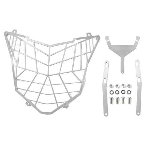 Grille phare moto en argent pour trail Honda CB500X 2013-2022