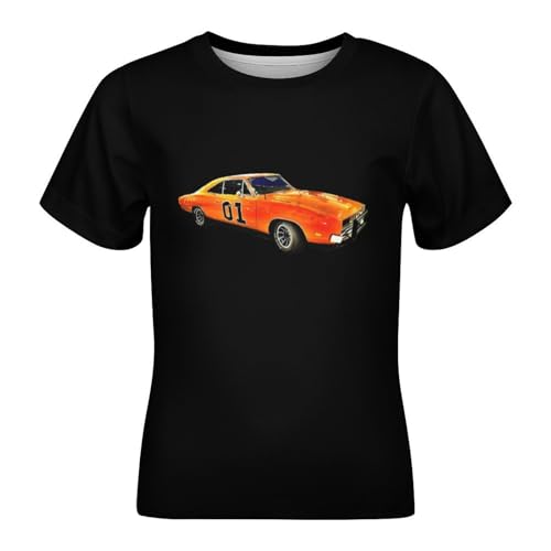 Teen Crewneck T-Shirt,Casual Short Sleeve Tshirts for Hazzard Dukes Tops4