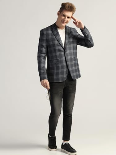 Image of TAHVO Tweed Blazer for Men - Formal & Casual Winter Wear Blazer