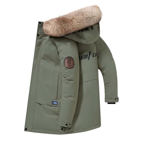 Parka homme avec capuche hiver thermique cargo veste