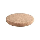 T&G 15251 FSC Certified Cork Round Chunky Pot Stand/Surface Protector,Brown, Medium, 20.5 x 2.5 cm