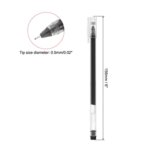 Bolígrafos de gel negro PATIKIL, pack 30 unidades 0.5mm miniatura 2