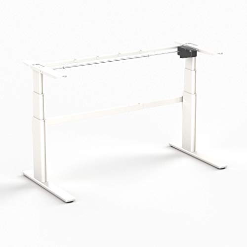 Worktrainer Sitz-Steh-Schreibtisch AluForce 270 (Silber Frame/Ohne Arbeitsplatte) Cover