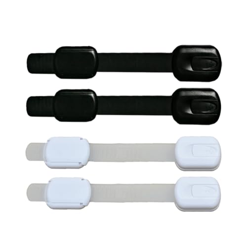 EYAKEG Child Safety Strap Locks (4 Pack) for Fridge, Cabinets,