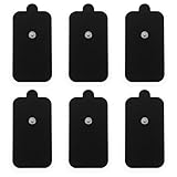 VICASKY Professionelle Selbstklebende Elektroden Pads 6 Stück 5X9cm aus Vliesstoff für Tragbare Reizstromgeräte Flexible Physiotherapie Zubehör für Elektrische Schmerztherapie