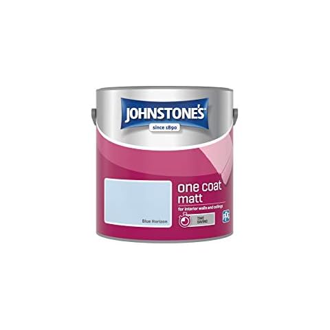 Johnstone's One Coat Matt Emulsion Paint - Blue Horizon 2.5L Cover