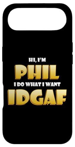 Phil Costume IDGAF Funny Meme Phil Halloween Costume Philips �X�}�z�P�[�X iPhone Air �p