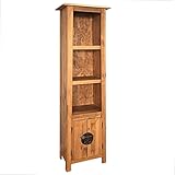 Dieser Hochschrank im antiken Stil versprüht einen rauen Charme und ist eine tolle Ergänzung und ästhtetische Bereicherung für Ihre Badezimmereinrichtung! Er passt auch zu Ihrem Schlaf- und Wohnzimmer.