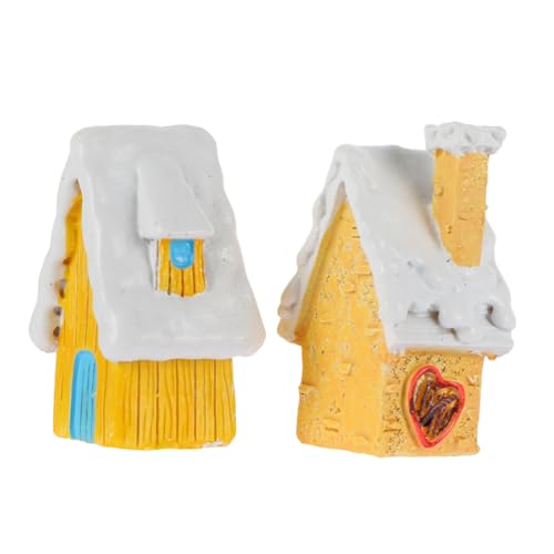 Cabilock 2pièces Figurines De Père Noël Résine Décorations De Noël Miniatures Figurines De Résine pour Maison Et Bureau