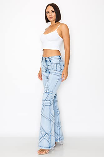 Aphrodite Flare Jeans for Women - High Waisted Wide Leg Bootcut Bell Bottom Stretch Fashion Denim Pants3