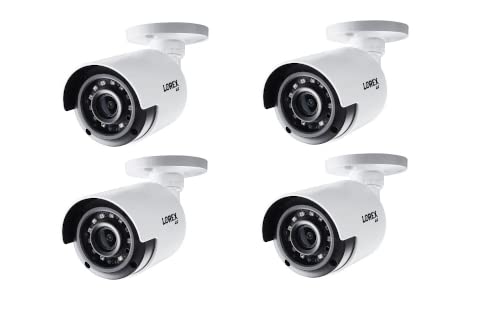 Lorex C841Ca Indoor/Outdoor 4K Ultra Hd Analog Security Bullet Camera, 3.6Mm, 120Ft Ir Nv, Color Night Vision, Works With Dv900, Lhv5100, D841, D861, D862, D871,Camera Only, White, 4Pk(M. Refurbished) #TOP12