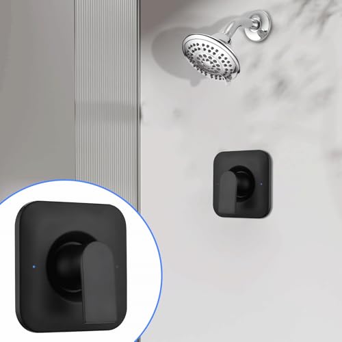 Shower Handle Replacement for Moen T2471BL Genta LX Posi-Temp Valve Trim Kit, Fits 2510 2520 2570 2590 Valves, Matte Black Shower Trim Kit Shower Lever Handle (Valve Not Included) by LooXen - Used condition - Image 9