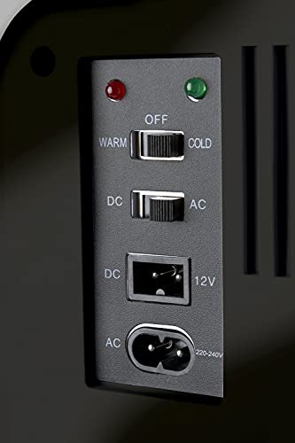 SENSIOHOME 2-in-1 mini-koelkast, 10 liter, met koel- en verwarmingsfunctie, 12 volt en 230 volt, auto's, slaapkamers, kantoren, tenten, cosmetica, AC DC (zwart) - Image 6