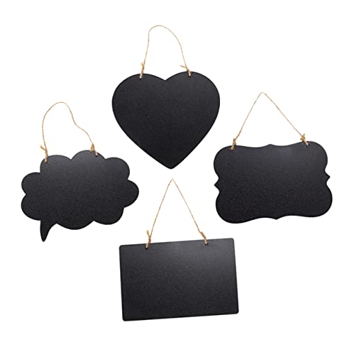 KALLORY 4pcs Double-Sided Hanging Message for Home Decor Schools and Cafes Creative Signboards for Crafts Parties and Message Boards