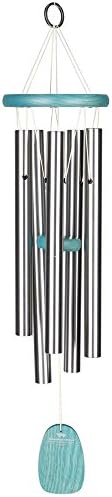 Woodstock Wind Chimes for Outside, Outdoor Decor, Patio and Garden Decor for Outside Front Porch Decor (24") Beachcomber Wind Chime Gracious Green Decorative Wind Chime (BCGG)