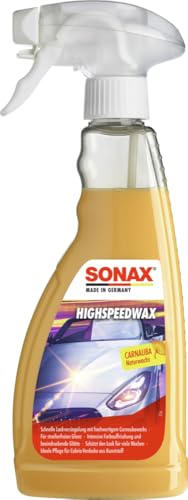 SONAX HighSpeedWax (500 ml) blitzschnelle, hochwirksame Reinigungs- und Konservierungsemulsion für jeden Lacktyp | Art-Nr. 02882000
