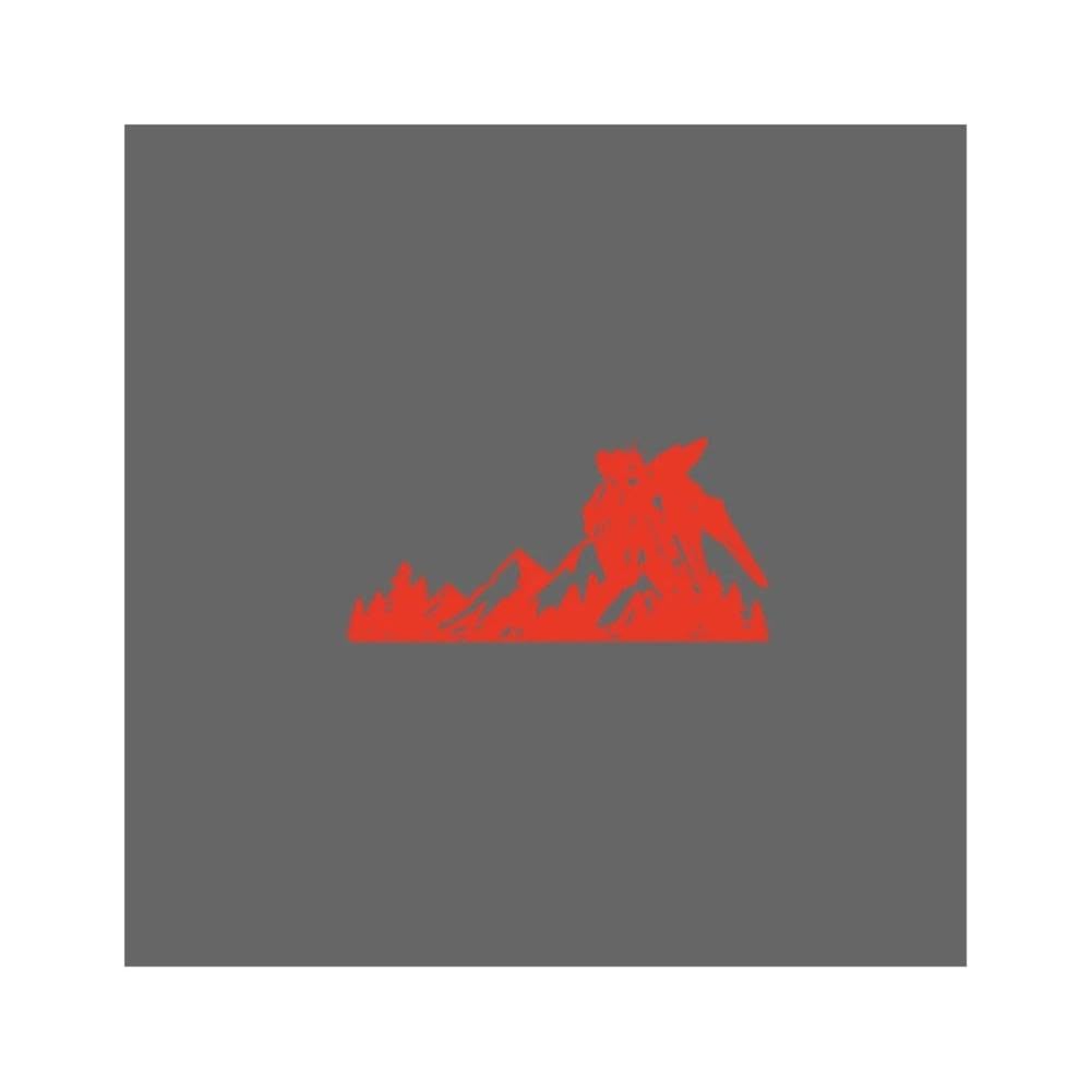 Auto Accessory Mobile Suit Gundam Snow Mountain Range Robot Car Decal Glass Vinyl Sticker(Red,L)