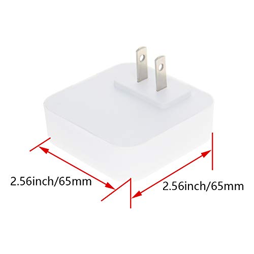 Image of Othmro ABS L62xW62xH40 Plug-in Night Light Warm Light LED Christmas Light Bulb Bed Lights with Auto Dusk-to-Dawn Sensor for Bedroom Kitchen Hallway White US Plug 6Pcs