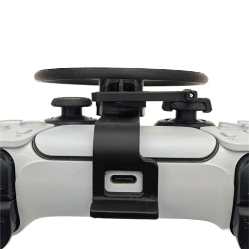 Mini Racing Steering Wheel for PS5 and for PS5 Slim Controller, 3D Printing Racing Games Mini Steeri