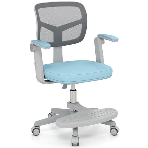Giantex Kids Desk Chair, Adjustable Mesh Student Chair, Blue
