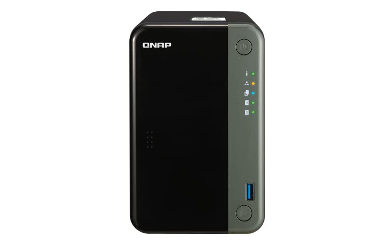 QNAP TS-253D-4G 16TB Solution - 2 Bay Desktop NAS | Installed with 2 x 8TB Toshiba N300 Drives