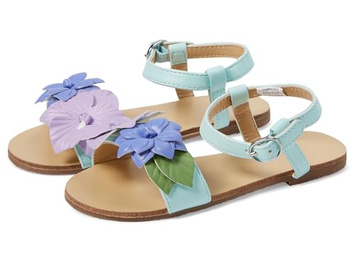 Janie and Jack Girl's Flowered Sandal (Toddler/Little Big Kid) Flat