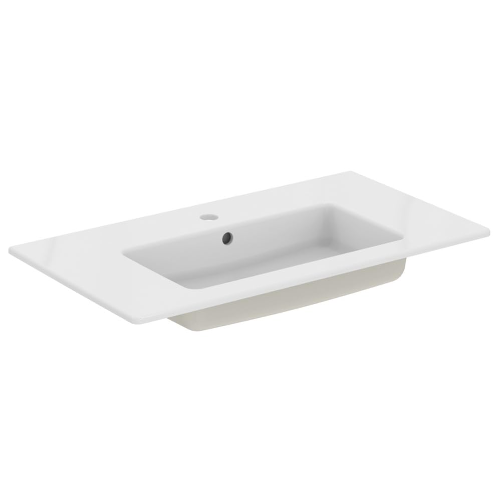 Bathroom Vanity Basin - Ideal Standard Eurovit+ 80cm Vanity Basin, 1 tap Hole, E066901, White