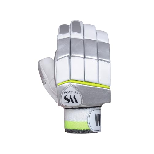 Image of Whitedot Spade New Cricket Batting Gloves||Suitable for Youth|Medium Left Hand||White