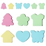 Haftnotizen, 600stk Sticky Notes, 70mm*70mm Klebezettel, Haftnotizen Klebezettel, Notizzettel Bunt für Büro Haushalt Studenten(6 Formen)