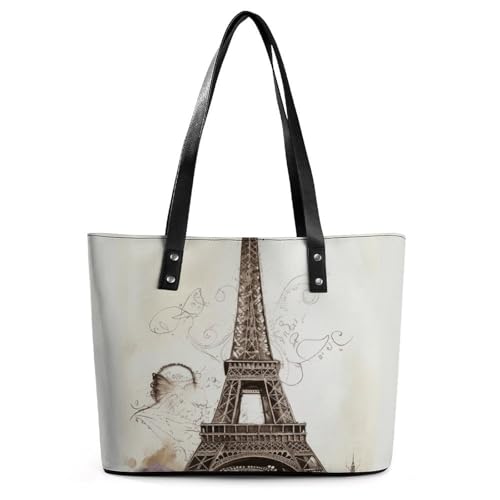 Sac à main imprimé tour Eiffel l'esprit de Paris à votre bras