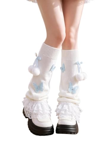 Image of WODECASA Knit Leg Warmers for Girls,for Daily Wear, Cosplay, Photoshoots