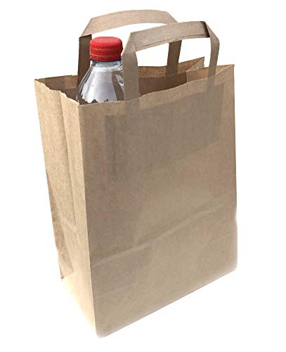 Sac de Courses en Papier avec Anse Marron - Lot de 25 Cover