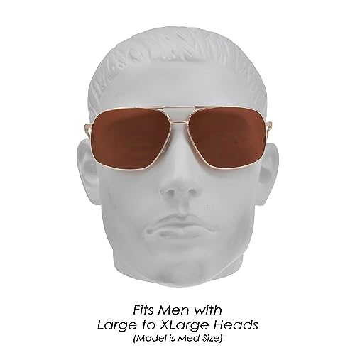 Image of proSPORT Aviator Big & Tall Sunglass Mens Oversize Extra Large & Wide Fit Polarized Available