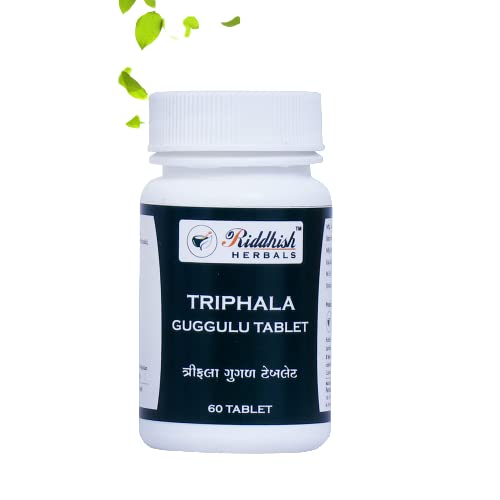Riddhish Herbals Triphala Guggulu Tablet | Each of 60tab.| Pack of (2)