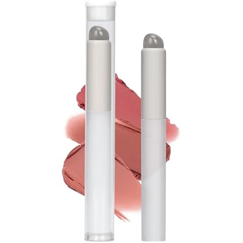 Arqumi 2PCS Lip Brush, Silicone Lipstick Brushes with Round Head, Lip Smudge Brushes,Lip Gloss Applicator, Lip Makeup Brush with Dust Storage Tube, White Cover