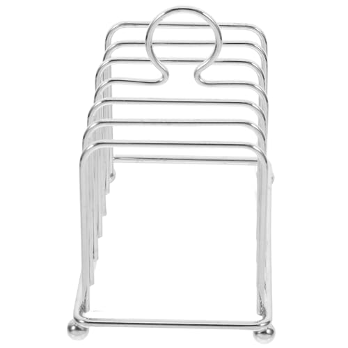 CIYODO Elegant Stainless Steel Toast Rack Baking Storage Countertop Organizer Bread Holder Bread Rack Slice