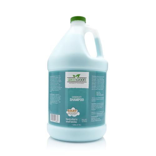 Green Groom Dandruff Dog Shampoo, 1 Gallon - All Natural Ingredients, Eliminates Dandruff and...