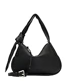 Leder Liebeskind Berlin ERIN Hobo Schultertasche, Small (HxBxT 19cm x 30cm x 5.5cm), Black
