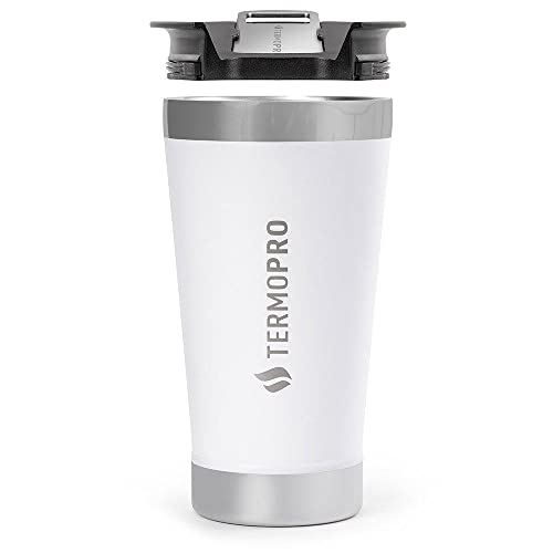 Copo Térmico com Tampa e Abridor Branco 500 Ml Termopro