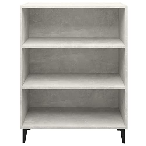 Cómoda de madera atemporal con 3 estantes y acabado gris moderno 5