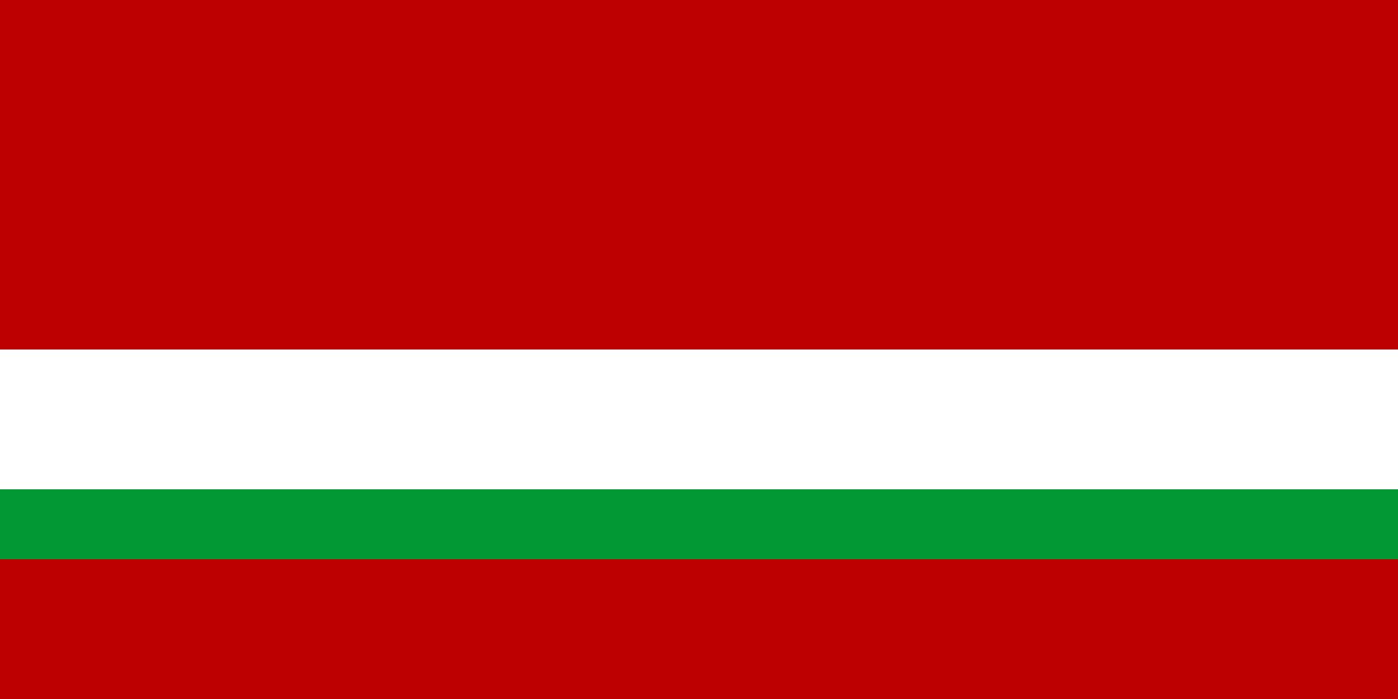 Drapeau Tadjikistan 1991-1992 variante pour reconstitutions historiques