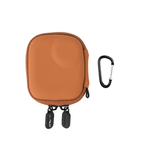 ELFOG Mini Osmo Nano Case for DJI, Compact Carrying Bag for DJI Osmo Nano Lens Protection Outdoor Activities Lightweight Protective Hard Shell (Orange)-image-37