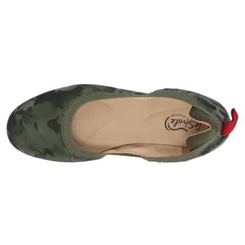 LifeStride Womens Devoted Camo Ballet Flats Casual - Green - Size 9 W4