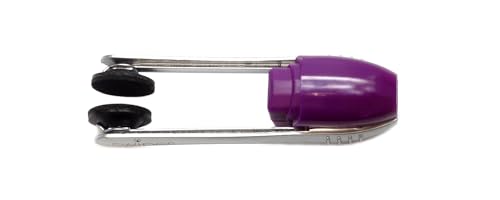 Calabria Swipes Mini limpador de óculos de microfibra limpador de lente roxo ameixa/dourado, pacote