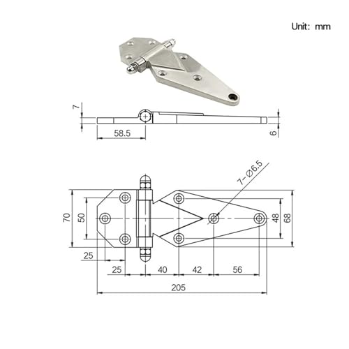 Charnière robuste en acier inoxydable pour porte extérieure - 7