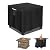 Agustone Firepit Covers Square 28 inch Fire Pit Cover Rectangular Fire Table Cover Square Outdoor Fireplace Cover Waterproof Gas Fire Pit Covers-28"L x 28"W x 25"H