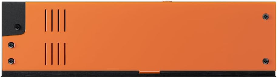 lateral view of the Y&H 60A MPPT Solar Charge Controller, showing ventilation slots for passive cooling.