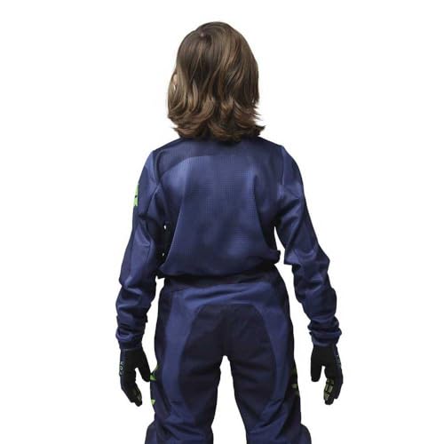 Fox Racing Youth 180 Motocross Dirt Bike Jersey, Navy Taunt, Medium4